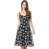 Allegra K Women's Floral Sundress 2025 Easter Tie Shoulder Smocked Spaghetti Strap Dress