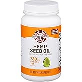 Manitoba Harvest Hemp Seed Oil Softgels, 2,475mg of Plant Based Omegas 3,6 & 9 per Serving Including GLA, Fish Oil Alternative, 60 Count (Pack of 1) Packaging May Vary