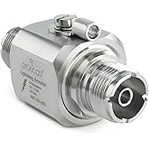 Proxicast Pararrayos coaxial/supresor coaxial con conectores hembra UHF SO-239 - Protector de sobretensiones de cable coaxial