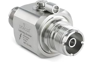 Proxicast Coaxial Lightning Arrester/Suppressor with UHF SO-239 Female Connectors - Pro-Grade Coax Cable Surge Protector for RF, HF, VHF, UHF, CB, Ham, Two-Way Radio and Other Antennas (ANT-233-002)