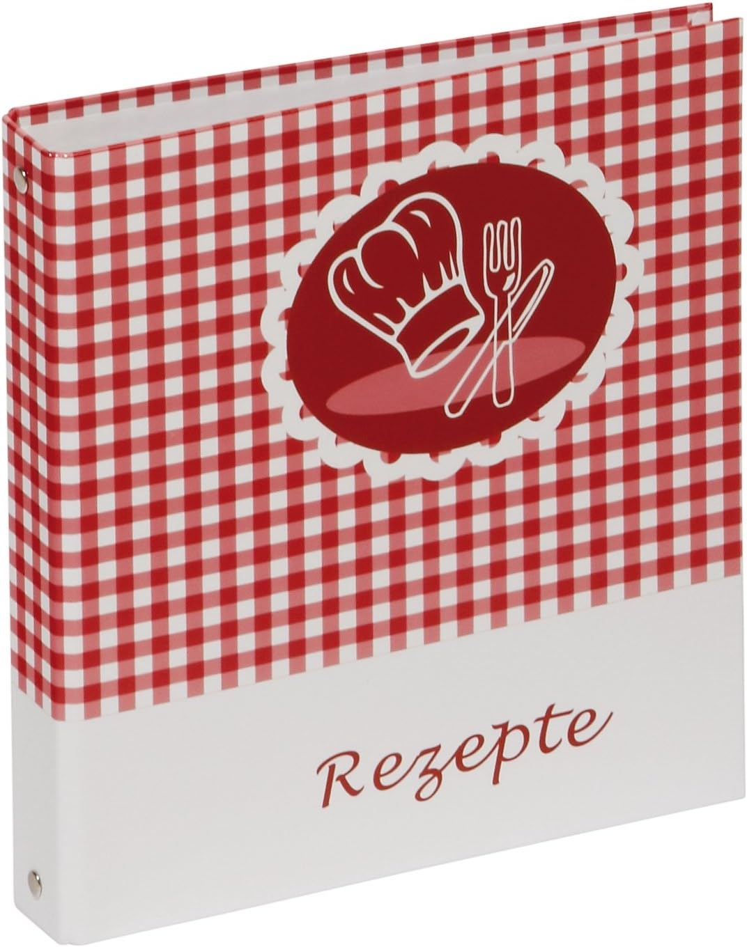 Pagna 31315-15 Recipe Ring Binder A5 with Chef's Hat Motif Laminated / 4-Ring Mechanism 4-Part Cardboard Index and Recipe Inserts