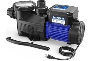 Aquastrong In/Above Ground Pool Pump, High Flow (Dual Speed with Timer, 1.5HP, 4975 GPH, 115V)