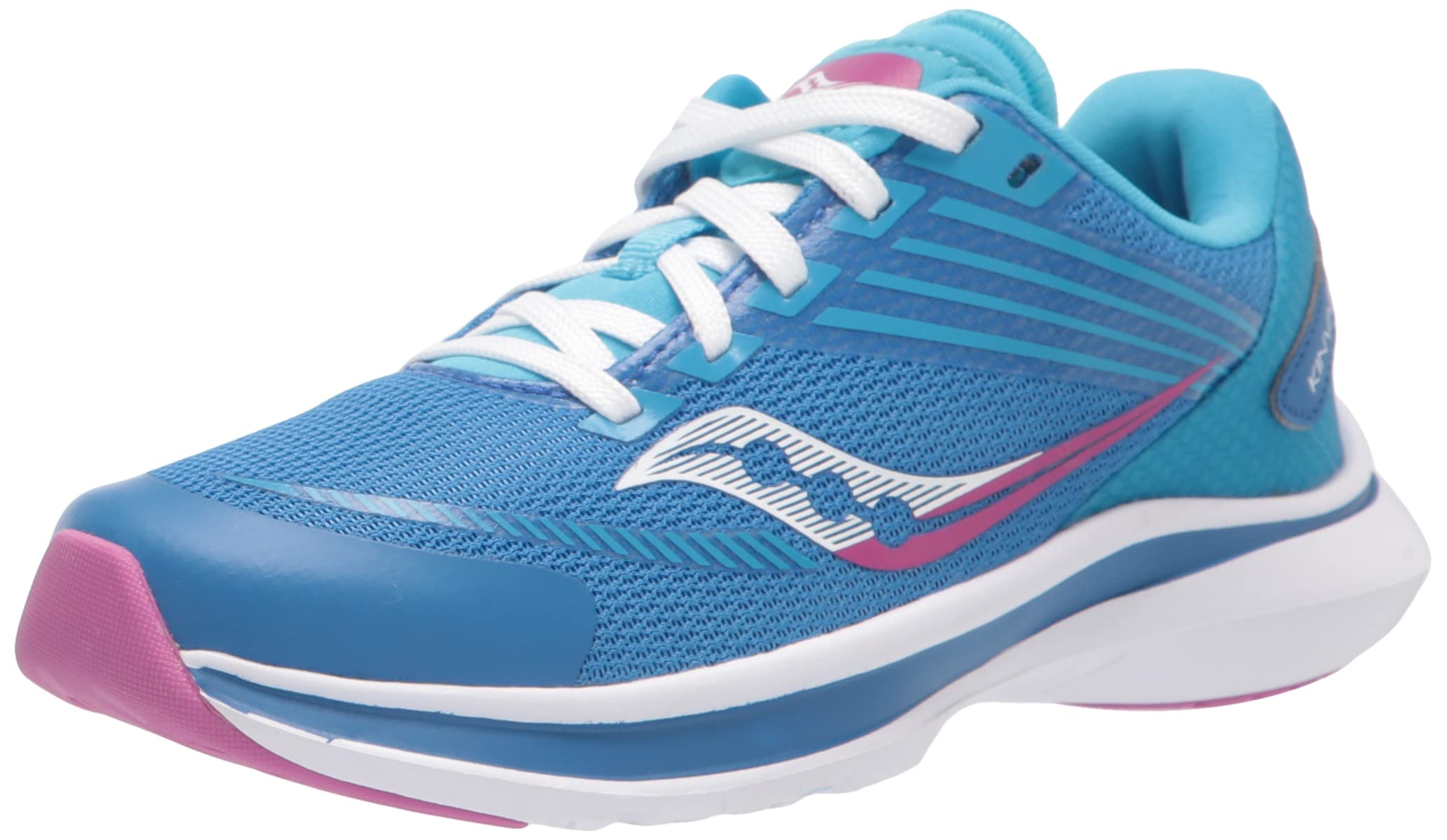 Saucony Kinvara 12 Running Shoe, Blue/Pink, 11 US