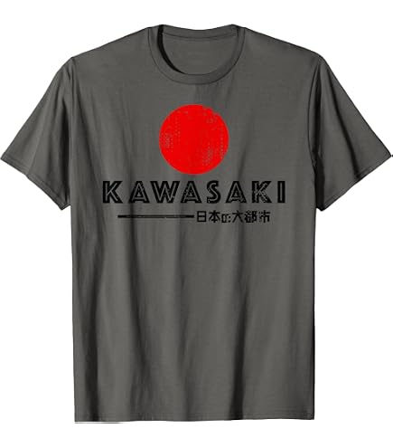 Amazon.com: Vintage Kawasaki Japan Design T-Shirt, Men's Big and