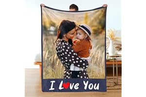Custom Blanket with Photos Text | Personalized Blanket Throw Using My Own Photos | Customized Blanket | Personalized Christma