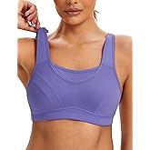 ZeroBound Women's Sports Bra High Impact Large Bust Full Coverage Workout Bras Adjustable Wirefree NO Padded Bra