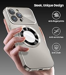 MAKAVO Magnetic for iPhone 13 Pro Case, Built-in