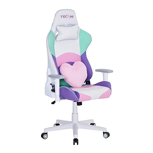 Techni Sport Gaming Chair Kawaii Pastel Pink Purple Green