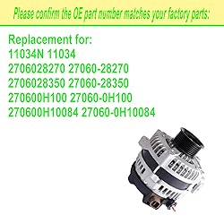 SHICHU Alternator Compatible with 2005-2010 Scion