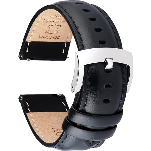Amazon.com: OTTOODY Leather Watch Bands Quick Release, Elegant Top