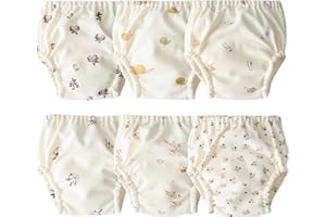 ORINERY Unisex Pee Training Underwear Waterproof Toddler Underpants Cotton Potty Assorted Training Panties 6-Pack