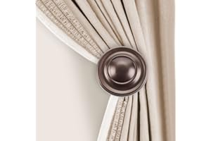 Deco Window Holdback/Curtain Tieback (Set of 2) Spin Medallion Brown Oil Rubbed