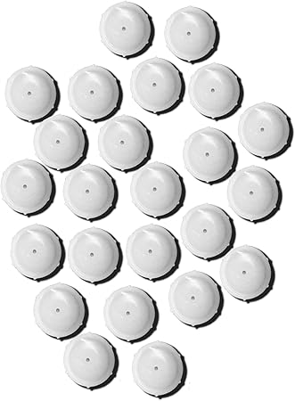 24 Pcs 1 5 White Plastic Snap On Chair Table Leg Insert Pads