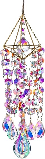 HDCRYSTALGIFTS Crystal Suncatchers Hanging Wind Chime Style Rainbow Maker view 6