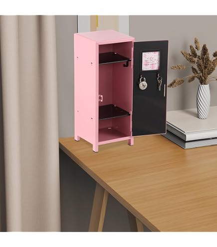 Petit Casier Métallique De Bureau 10,6 Cm - Organisateur Pour Maquillage, Bijoux, Bureau (violet) - 10