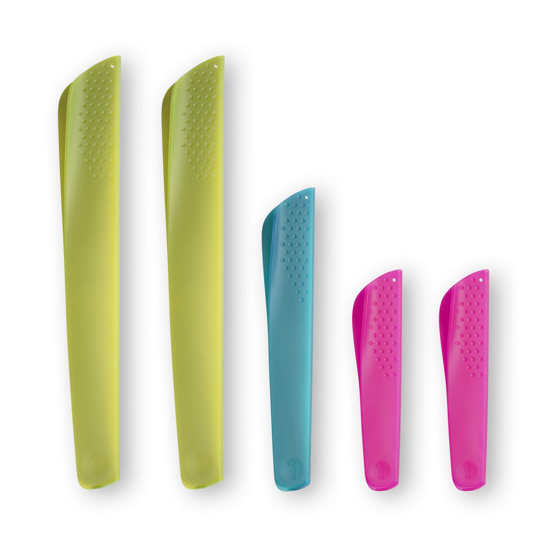 nosh Universal Knife Guard Blade Protector - 3 sizes - 5 Piece Set -Tutti Frutti