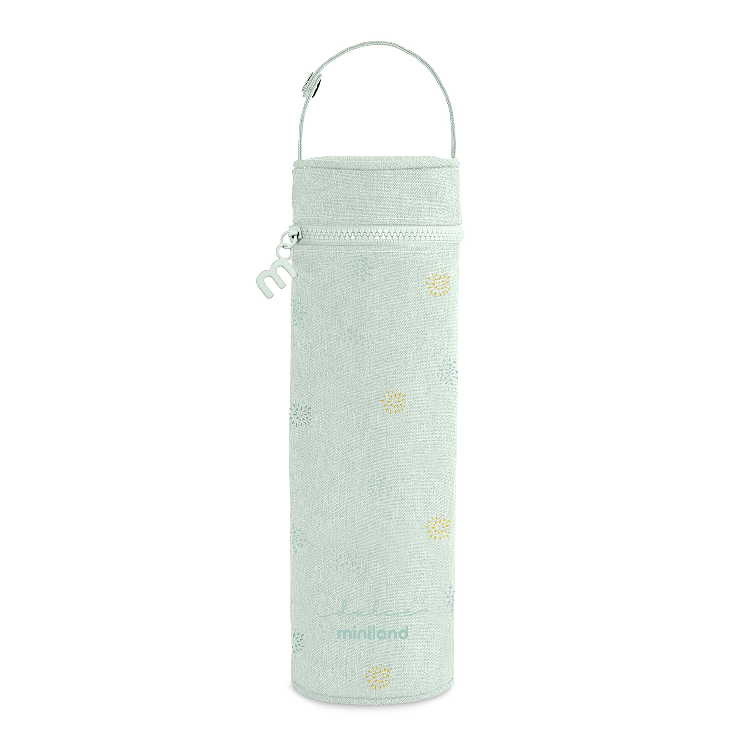 Miniland Thermibag Mint 500ml. Isothermal Cover with Handle for Easy Hanging and Carrying. Ideal for Bottles or Thermo. Dolce Collection.