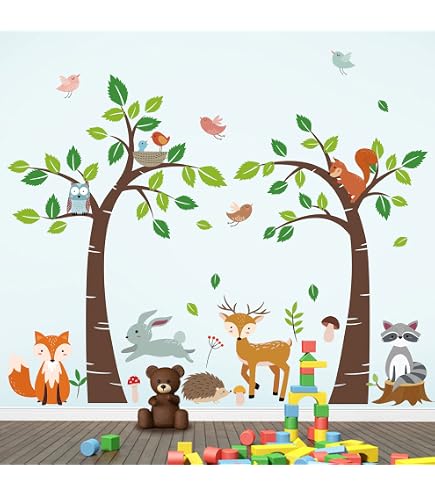Cute Safari Animal Wall Decals – 26-Piece Jungle Stickers For Nursery, Kids Room, Classroom, Playroom Decor - View #9