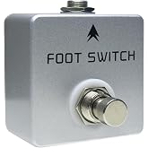 Cheerock Metal Guitar Footswitch Pedal with 6.35mm Mono Output | amp channel switching , time-based effects control, durable metal build, quarter inch output, pedalboard compatible