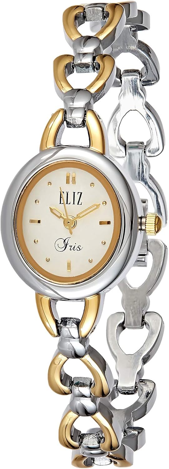 Eliz Women's White Dial Metal Band Watch 8556L Buy Online at Best