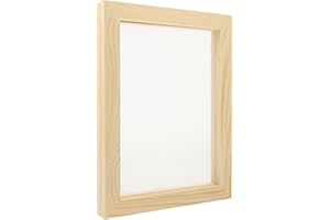 Tofficu Pine Wooden Diy Paper Making Frame 9.8X7.5 Inch Reusable Craft Screen Mesh Tool for Kids Educational Papermaking Kit 