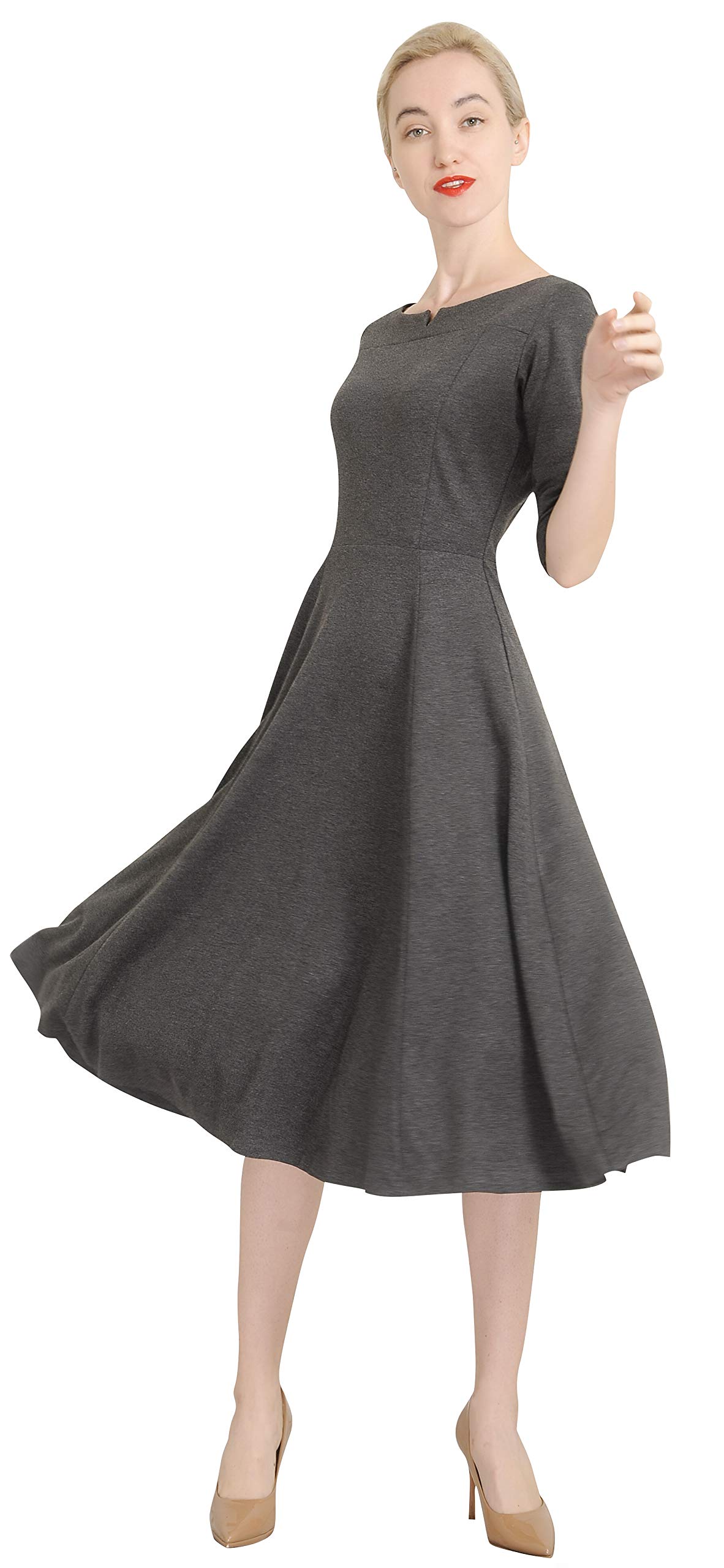 fit and flare tea dress