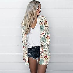 Santa Sweaters For Women Kimono Cardigans For Women