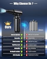 ONEWAY Compressed Air Duster 150000RPM LED Light 3 Gear Rechargeable view 4