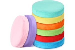 GlikCeil Round 8 Pcs Floor Pillow Cushions for Kids 15'' Soft Flexible Seating on Floor Cushions Chair Seats for Reading Corner Playroom Daycare Preschool Kindergarten Classroom Elementary