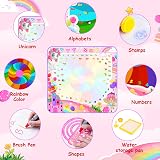 LOYO Water Doodle Mat 105x100cm Unicorn No Mess Drawing with Pens Stamps view 4