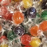 SweetGlob Assorted Traditional Sour Fruit Balls Hard Candy, 1 Pound | Individually Wrapped, Old Fashioned