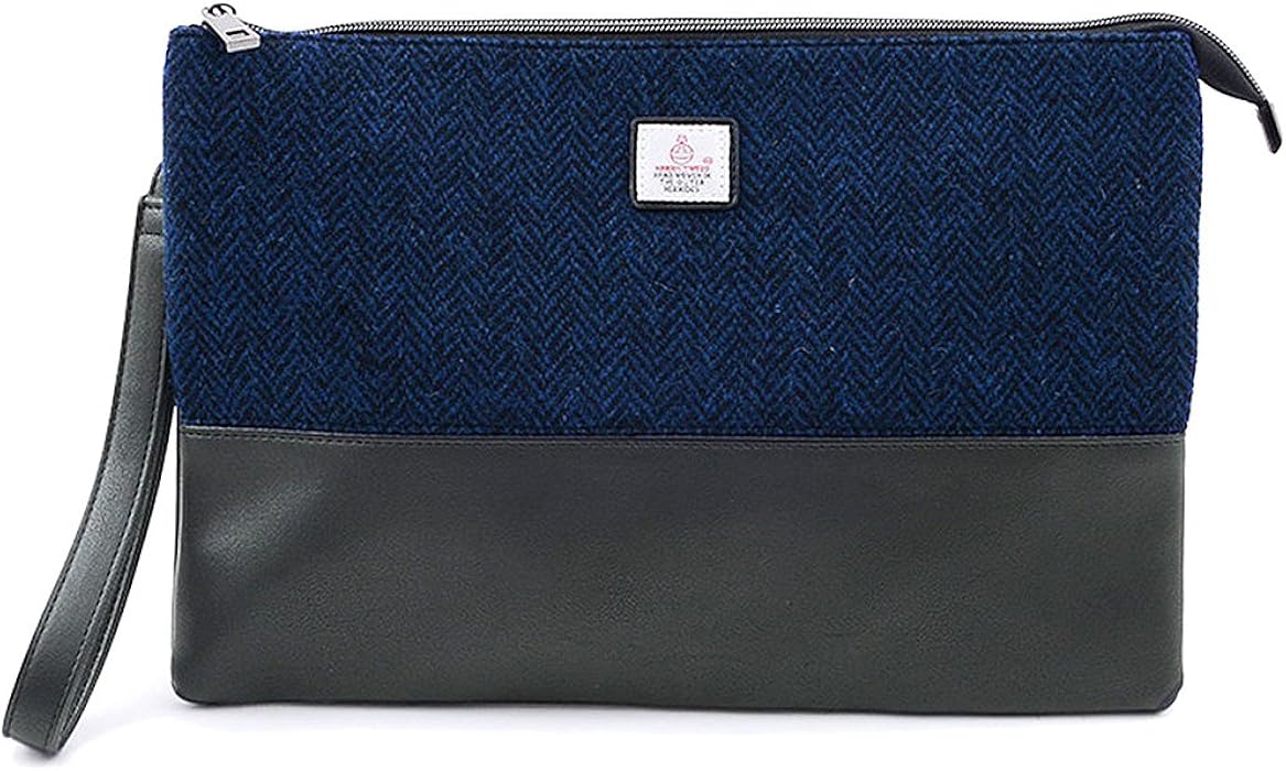 Amazon Co Jp ハリスツイード Harris Tweed メンズ 切替 クラッチ