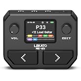 LEKATO Multi Effects Guitar Pedal, 125 Effects, 40 Amp Models &amp; 40 Cab Sims, 40s Looper, 100 Drum Rhythms, NAM A2/IR Support, USB Audio Interface OTG Function Rechargeable Guitar Effects Pedal
