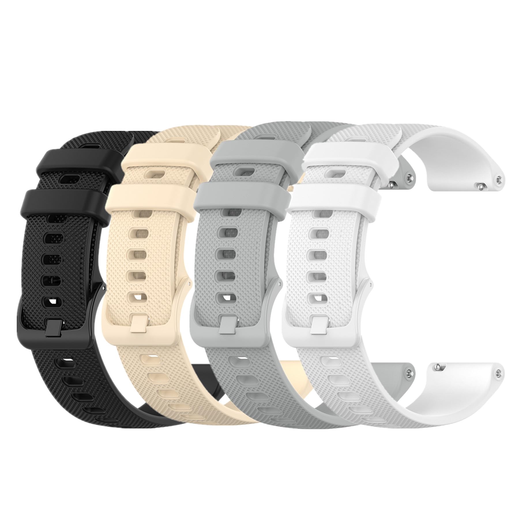 Muovrto Replacement Strap for Garmin Venu, 20mm Quick Release Watch Strap for Garmin Venu 2 Plus/Venu Sq 2 (Pack of 4（2）)