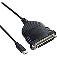 StarTech.com USB C to Parallel Printer Cable - DB25 Female Port for IEEE1284 Printers - Bus Powered - Printer Cable Adapter -