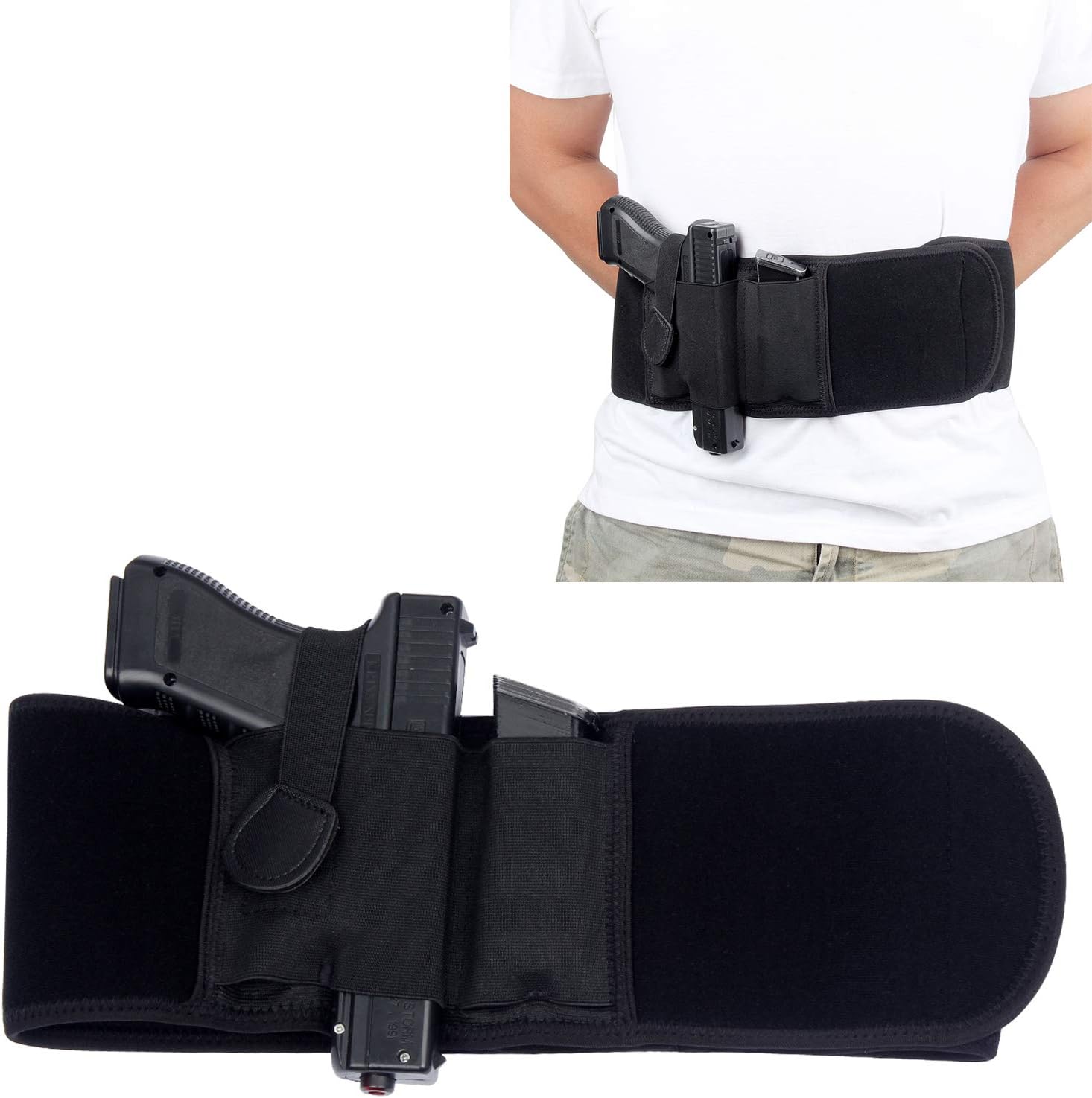 Tactical Belly Band Gun Holster, Secure Comfortable