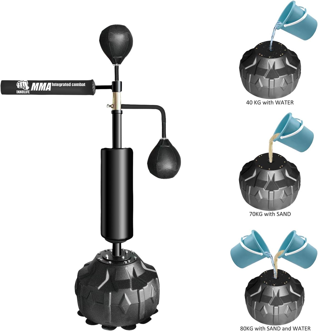 INNOLIFE MMA Boxing Speed Trainer Punching Spinning Bar with Dual Punch Head : Sports & Outdoors