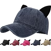 Busnos Mens Baseball Cap Baseball Hat Funny Trucker Hats for Men Women Cute Beanie Distressed Cap Ponytail Hat for Women