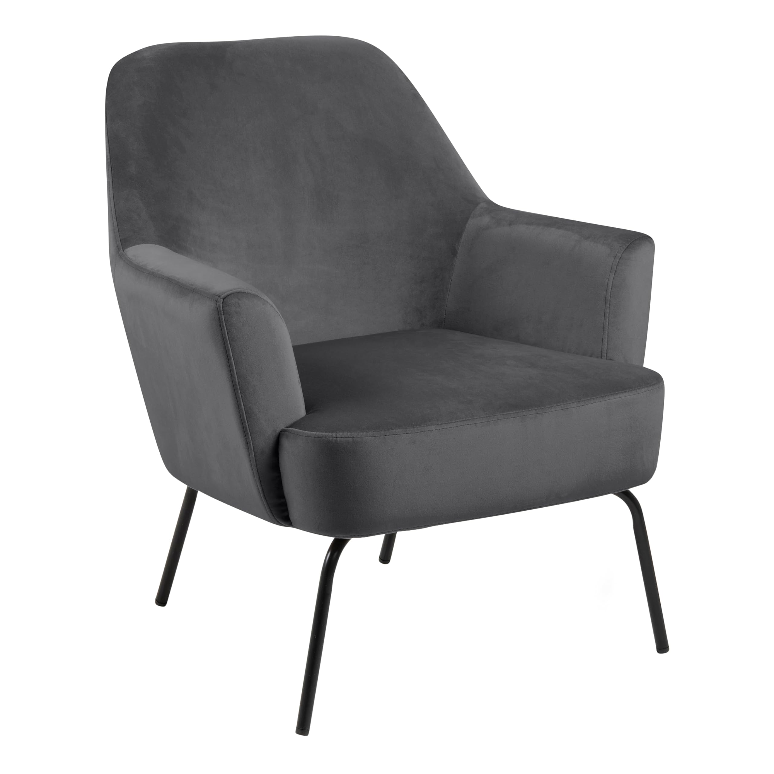 Furniture To Go | Melissa, Dark Grey, Lounge Chair