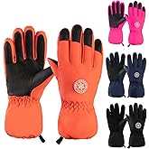 Comfoex Kids Winter Gloves Thick Soft Warm Cold Weather Waterproof Windproof Children Ski Gloves 7-14 Years Boys Girls