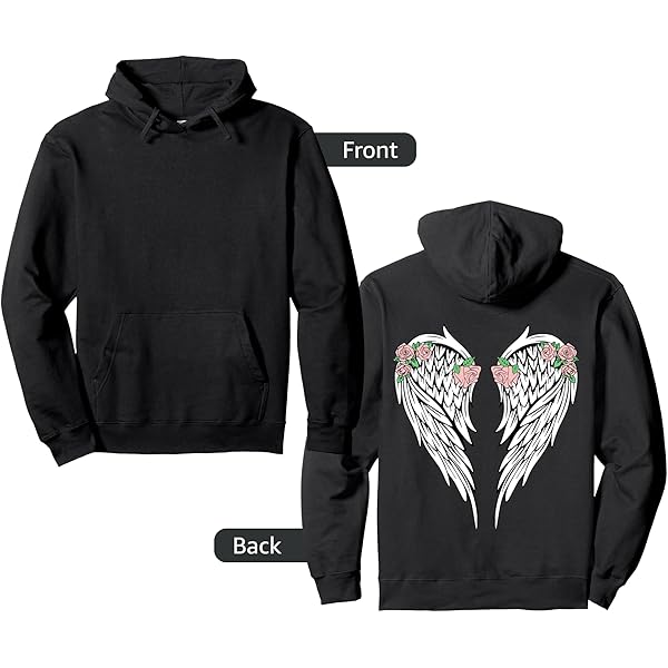 Amazon.com: Angel Wings Zip Hoodie : Clothing, Shoes & Jewelry