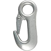 CURT 81360 Snap Hook Trailer Safety Chain Hook Carabiner Clip, 5/8-Inch Diameter Eye, 3,500 lbs