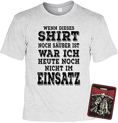 Feuerwehr Geschenk Set Lustiges Feuerwehrshirt