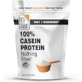 It's Just! - 100% Casein Protein Powder, Made in USA, One Ingredient, Slow Burning, Time Release (1 Pound (Pack of 1), Unflavored)