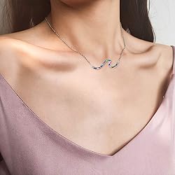 YFN Wave Necklace Sterling Silver Ocean Wave