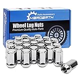 Set of 24, 14x1.5 Lug Nut 1.75 in Chrome Bulge