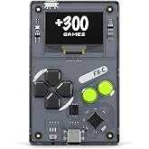 Arduboy FX-C Programmable Open Source 8-Bit Retro Handheld Game Console - 300+ Preloaded Classic Games, STEM Coding Board, USB-C Multiplayer, Credit Card Size Pocket Retro Gaming Device