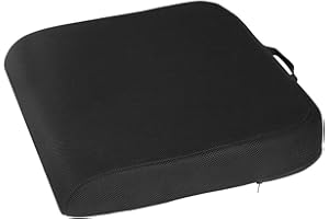 HAVARGO Extra Large Seat Cushion Memory Foam Pressure Relief Office Chair Cushion with Handle 19 x 17 x 3 inch Non-Slip Backi