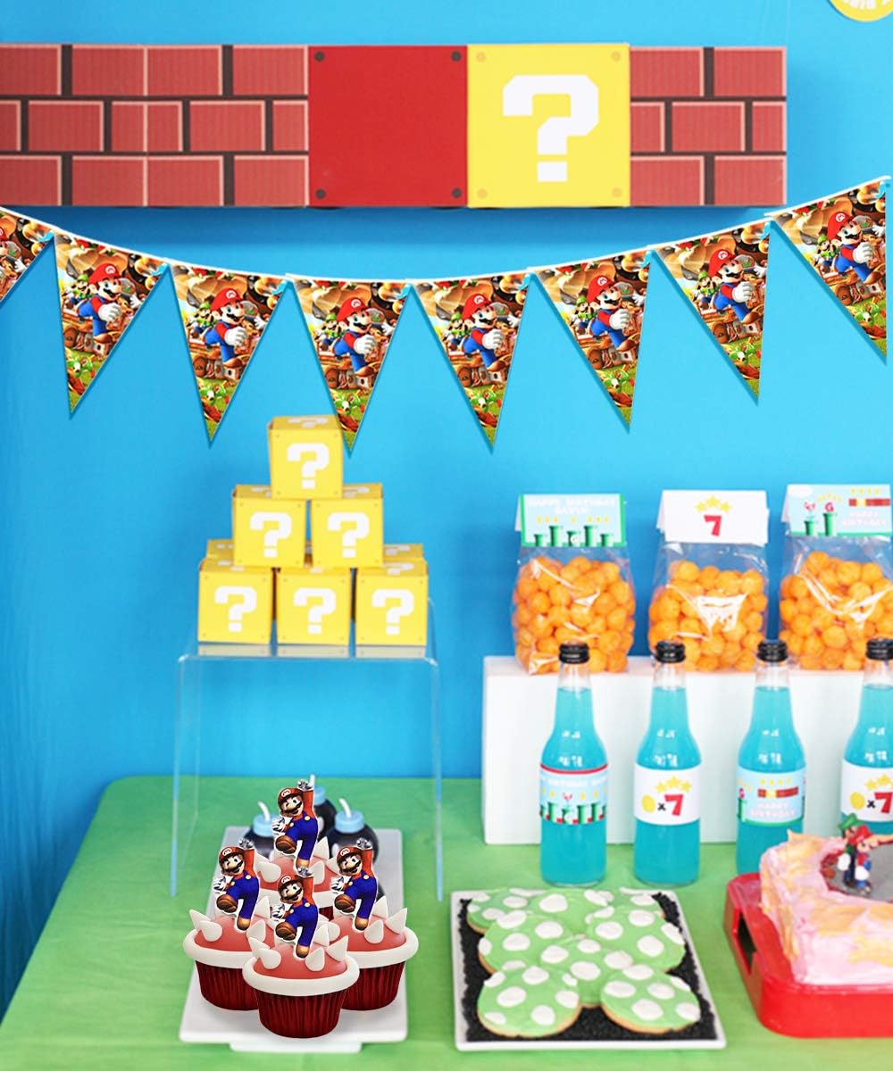 Amazon キャラクター誕生日飾り スーパーマリオ 風船 男の子 Happy Birthdayバルーン マリオ挿入カード マリオガーランド 誕生日 風船 バルーン おもちゃ
