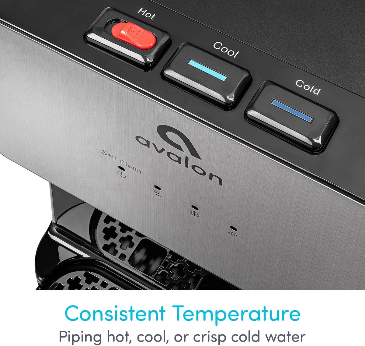 Avalon Limited Edition Self Cleaning Water Cooler Dispenser, 3 Temperature Settings - Hot, Cold & Cool Water, Durable Stainless Steel Construction, Bottom Loading - UL/Energy Star Approved: Appliances